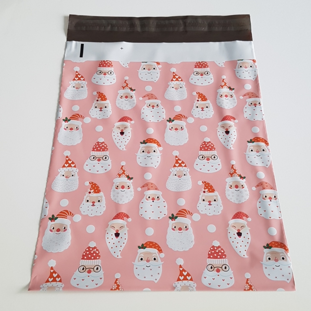🎅🏼20 pcs Santa Claus Poly Mailers 10"x13" in